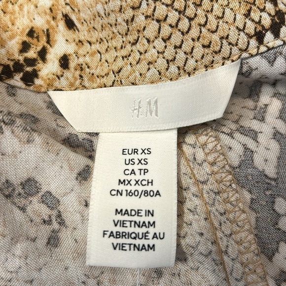 NWT H&M snake print tunic dress size XS - Picture 7 of 10